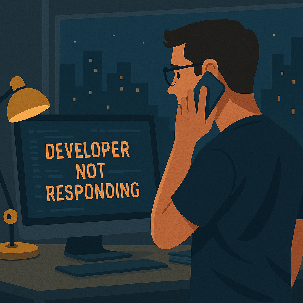 Developer disappears recovery checklist