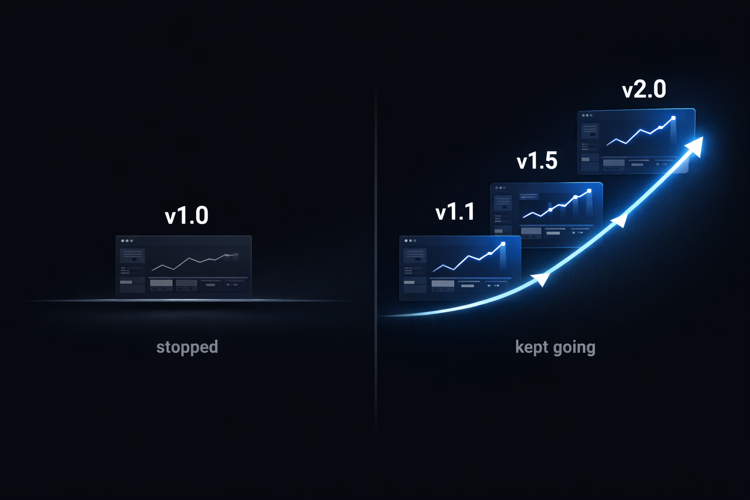 The app isn't done — you stopped building