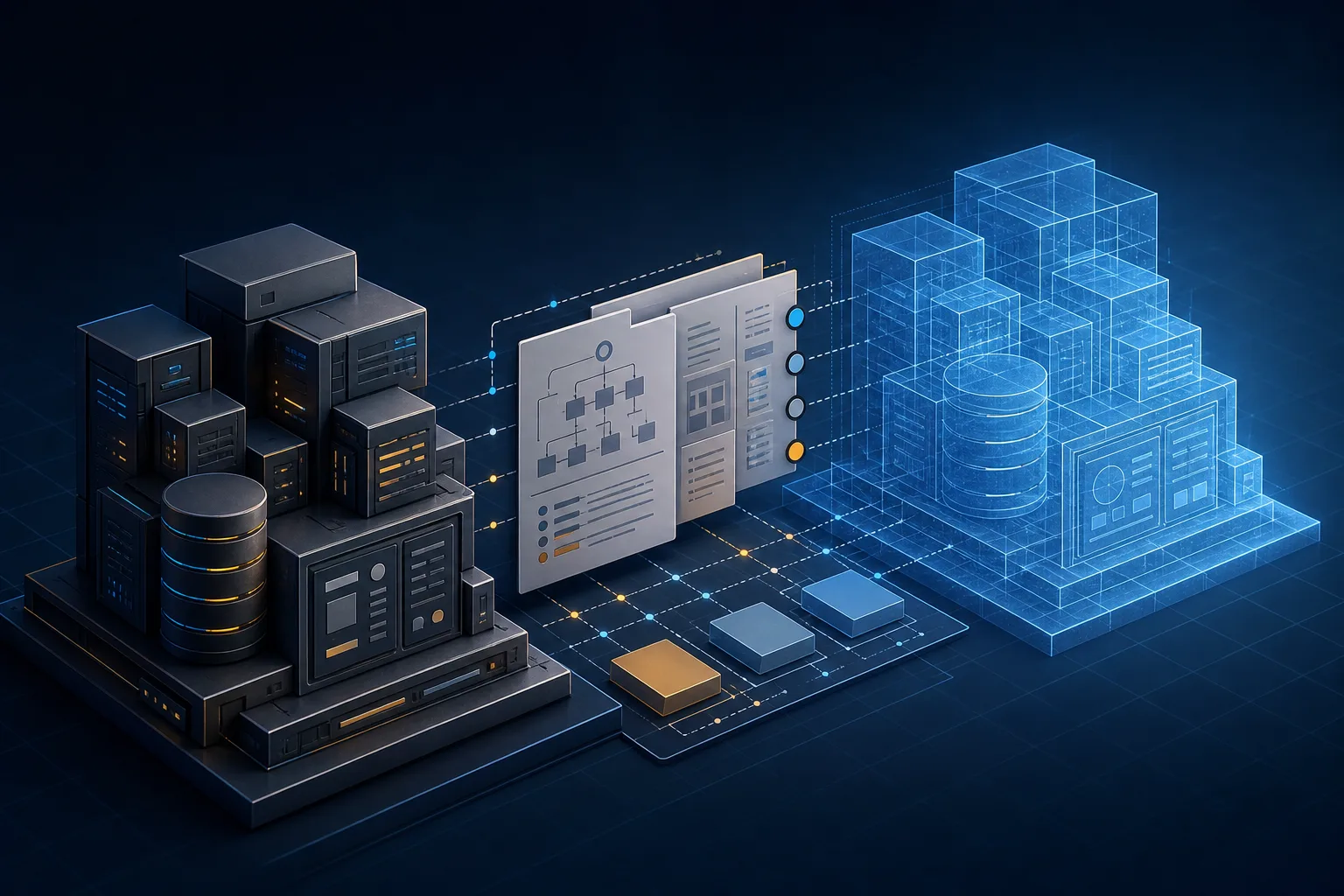 Solid current software, planned blueprint architecture, and documentation layers that keep the two states distinct