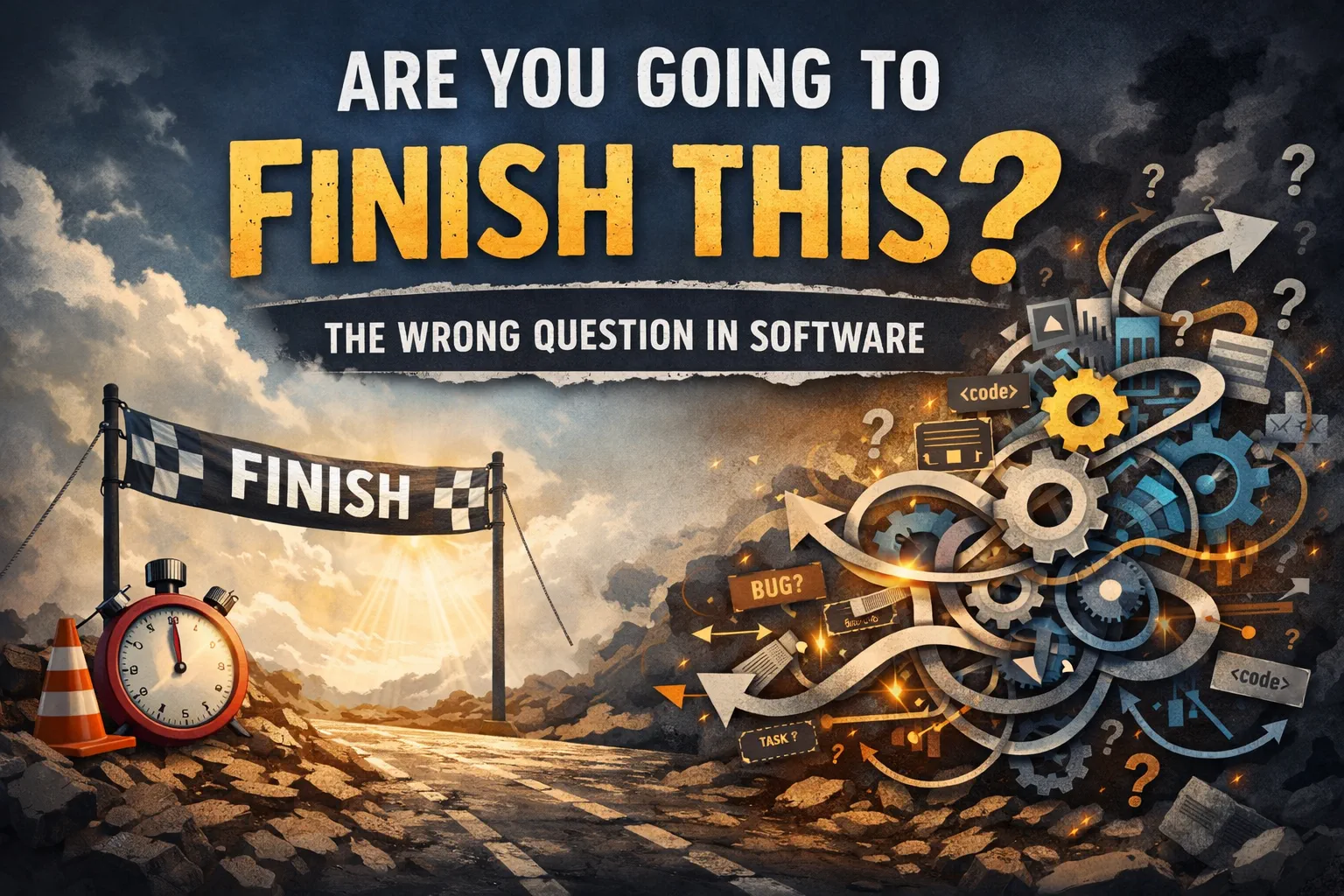 Are You Going to Finish This? — The Wrong Question in Software